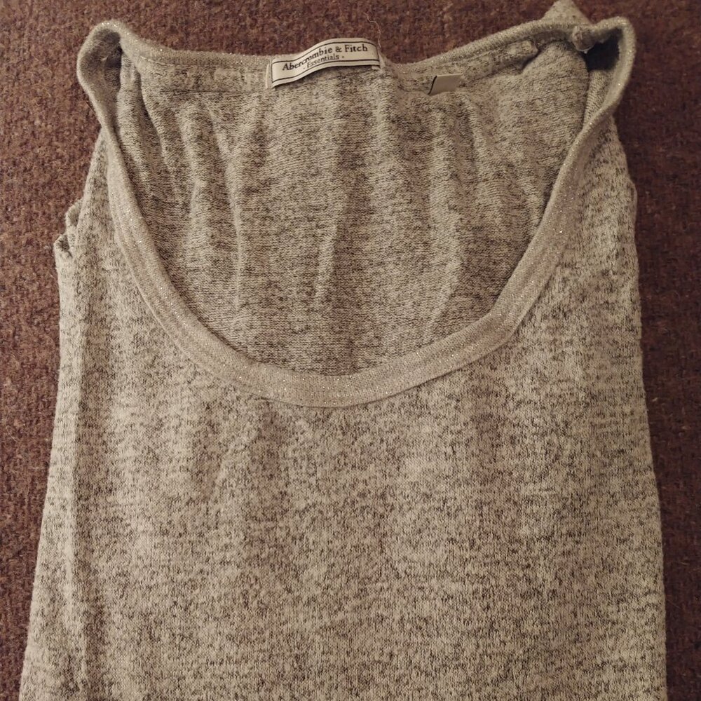 Y2K Abercrombie & Fitch long sleeved gray shirt size XS